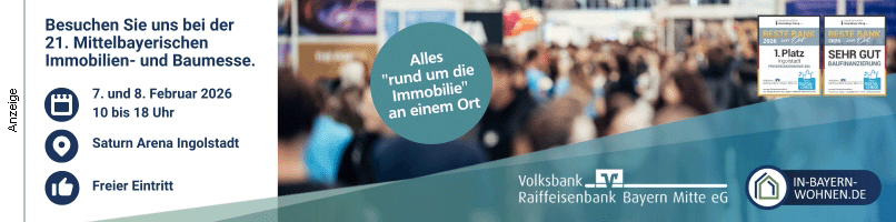 Volksbank Raiffeisenbank Bayern Mitte auf der 21. Mittelbayerischen  Immobilien- und Baumesse
